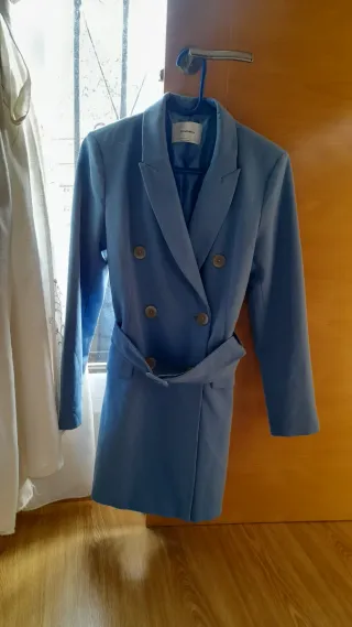 Blazer Stradivarius Azul Talla s