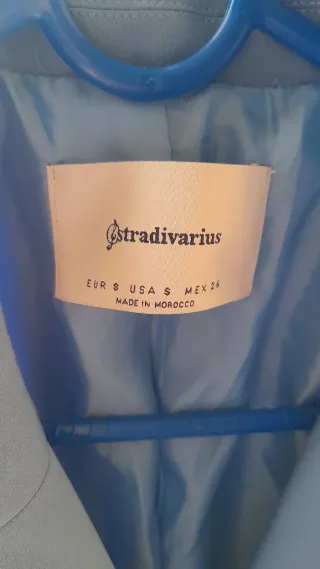 Blazer Stradivarius Azul Talla s