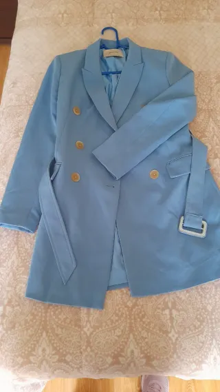 Blazer Stradivarius Azul Talla s