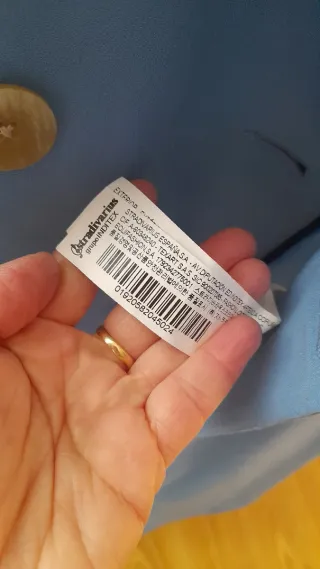 Blazer Stradivarius Azul Talla s