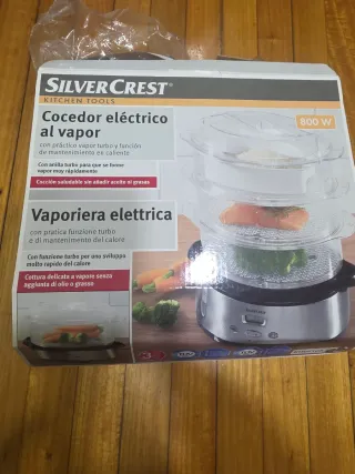 Silver Crest Cocedor Eléctrico Vapor 800W