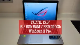 Portátil ASUS Táctil 15,6 i5 6GB RAM SSD 240GB W11