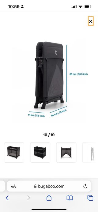 Cuna de viaje Bugaboo