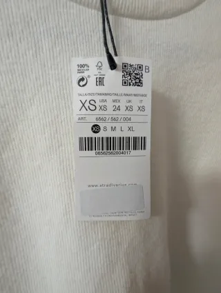 Jersey Stradivarius Blanco sin estrenar