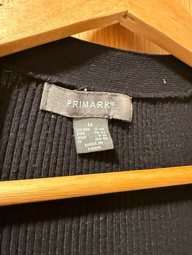 Cárdigan largo negro