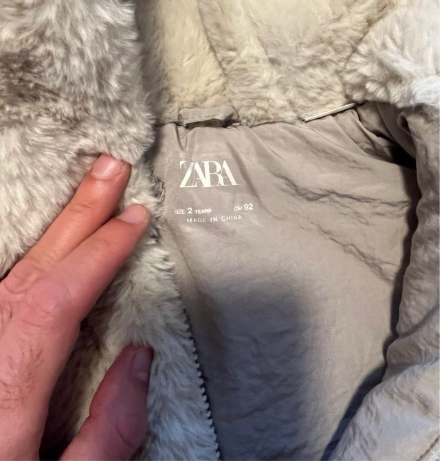 Abrigo pelo niña Zara 2 años