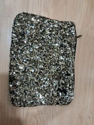 Bolso fiesta lentejuelas Zara