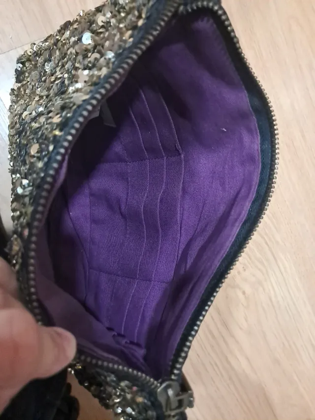 Bolso fiesta lentejuelas Zara