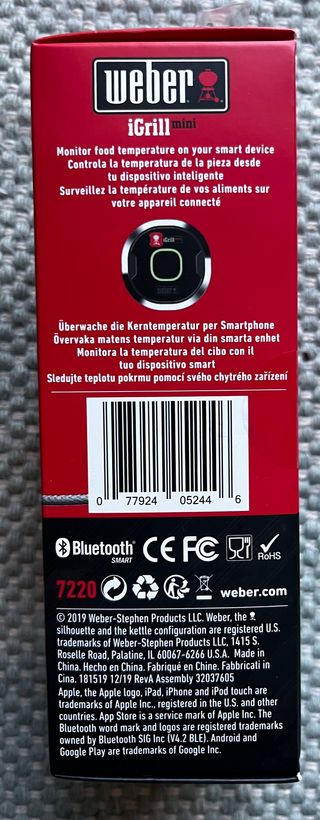 Termometro Weber iGrill mini Bluetooth per barbecue