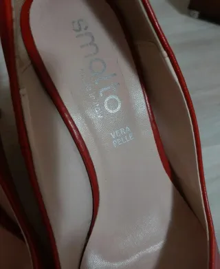 Scarpe Decolleté Smalto Rosse