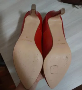 Scarpe Decolleté Smalto Rosse
