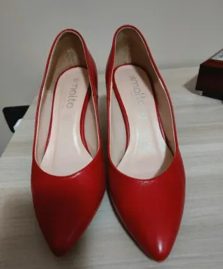 Scarpe Decolleté Smalto Rosse