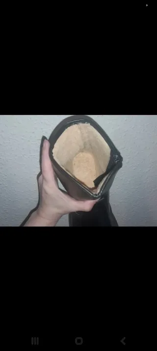 Botas de cuero negras para hombre