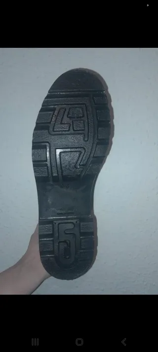 Botas de cuero negras para hombre