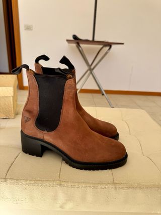 Stivaletti Docksteps tacco marrone donna