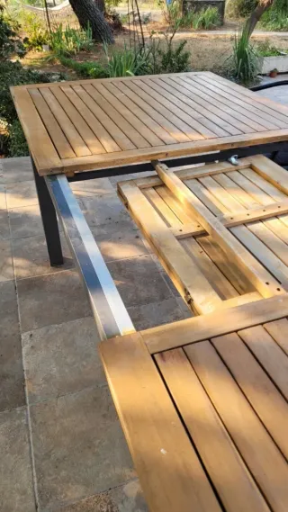 Mesa de jardín extensible 8-10 personas