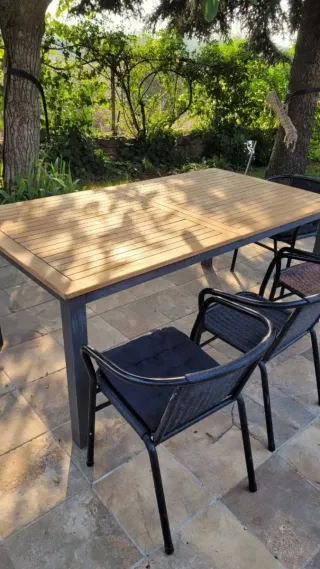 Mesa de jardín extensible 8-10 personas