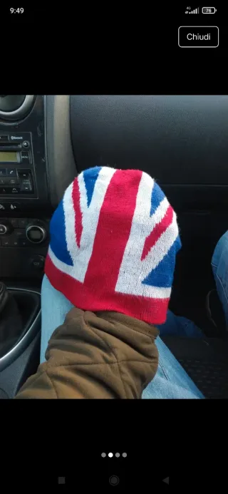 Cappellino Union Jack Londra xl