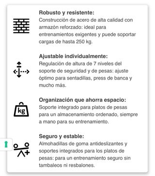 Soportes para barra K-Sport