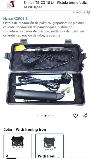 Reparador  soldador de plasticos soldador con 800