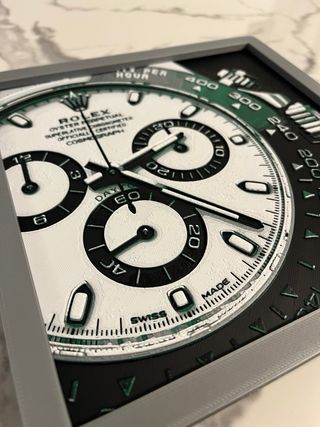 Quadro Daytona Rolex Verde e Bianco