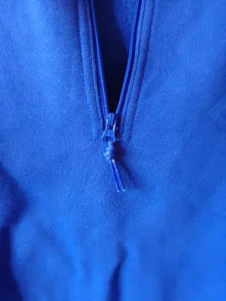 Sudadera Adidas Azul Media Cremallera