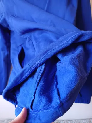 Sudadera Adidas Azul Media Cremallera