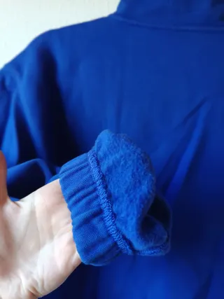 Sudadera Adidas Azul Media Cremallera