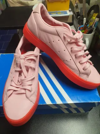 Adidas Sleek W Scarpe Rosa/Rosse Tg 40
