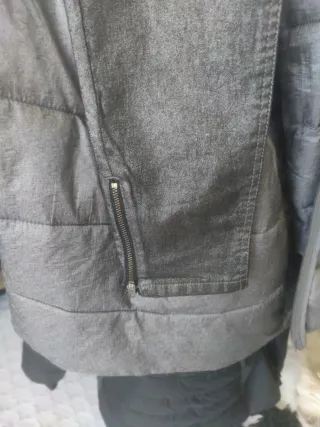 Pantalón gris marengo brillo T.38