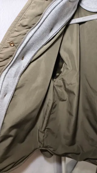 Chaqueta Zara acolchada verde M