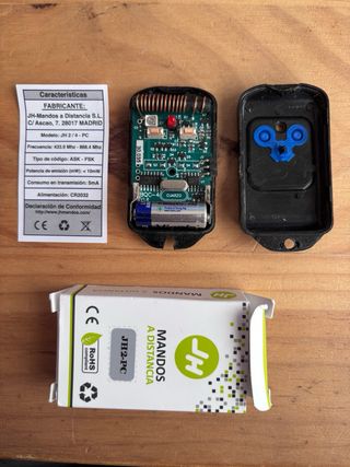Mando Garaje 433 MHz JH - Nuevo