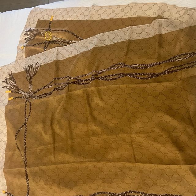 Sciarpa Gucci Beige e Marrone