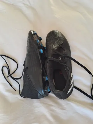 Reyes Botas negras fútbol niño ADIDAS T36.1/2