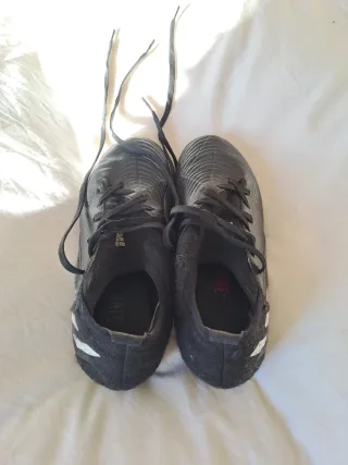 Reyes Botas negras fútbol niño ADIDAS T36.1/2