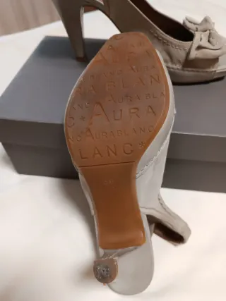 Zapatos de piel de Aura Blanc