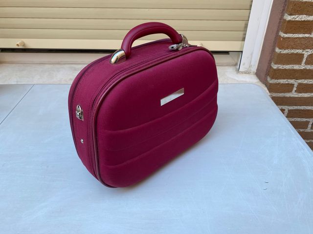 Bolso Neceser Maleta Granate con Cremallera