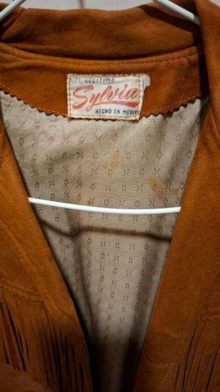 Chaqueta de gamuza Sylvia con flecos