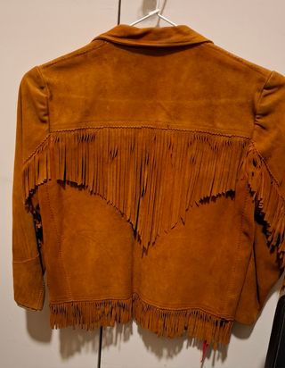 Chaqueta de gamuza Sylvia con flecos