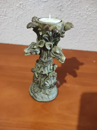 Portacandele totem zebra