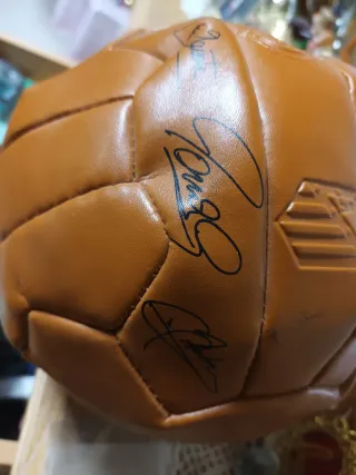 Balón Rugby Atlético de Madrid Firmado