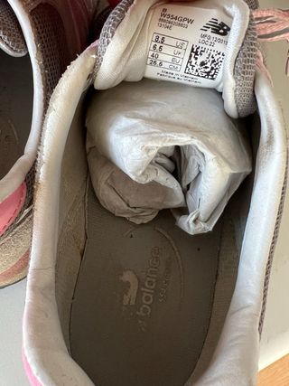 Zapatillas New Balance Gris y Rosa Talla 40