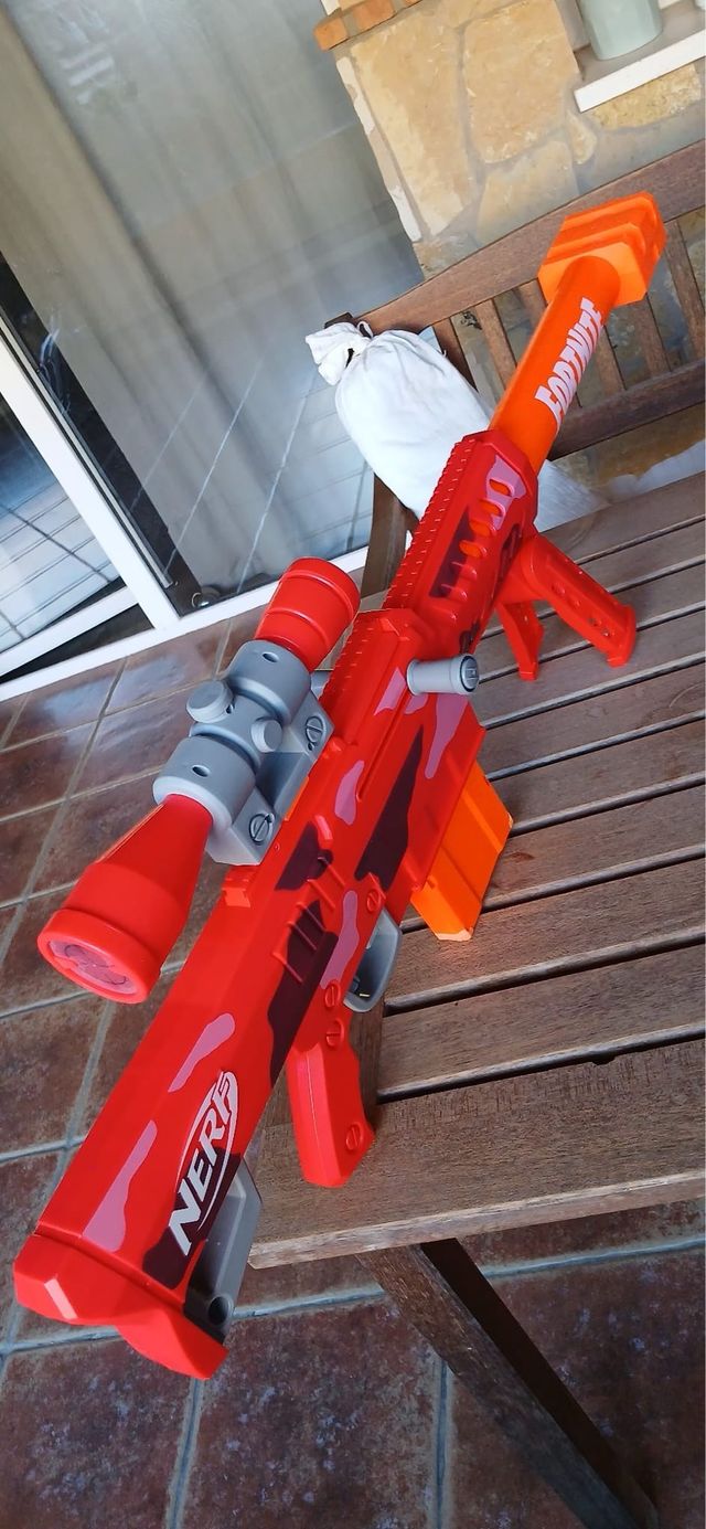 Nerf Fortnite Heavy SR Rojo Camuflaje