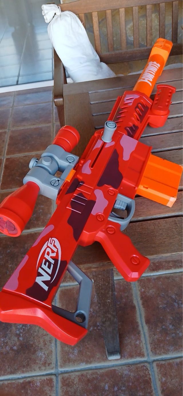 Nerf Fortnite Heavy SR Rojo Camuflaje