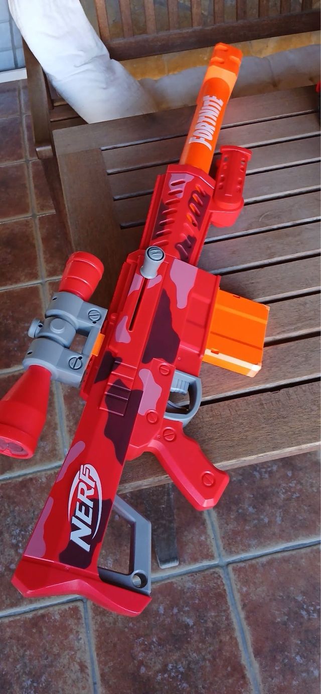 Nerf Fortnite Heavy SR Rojo Camuflaje