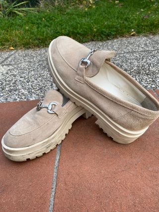 Mocassini beige donna n.38