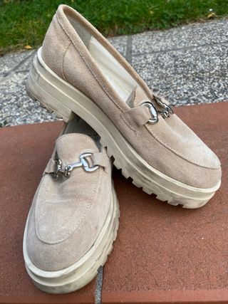 Mocassini beige donna n.38