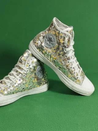 Converse Lentejuelas Oro y Plata