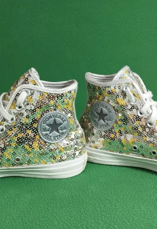 Converse Lentejuelas Oro y Plata