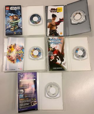 Lotto 5 giochi PSP: Star Wars, Tekken, All Stars,